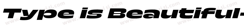 Type is Beautiful字体转换